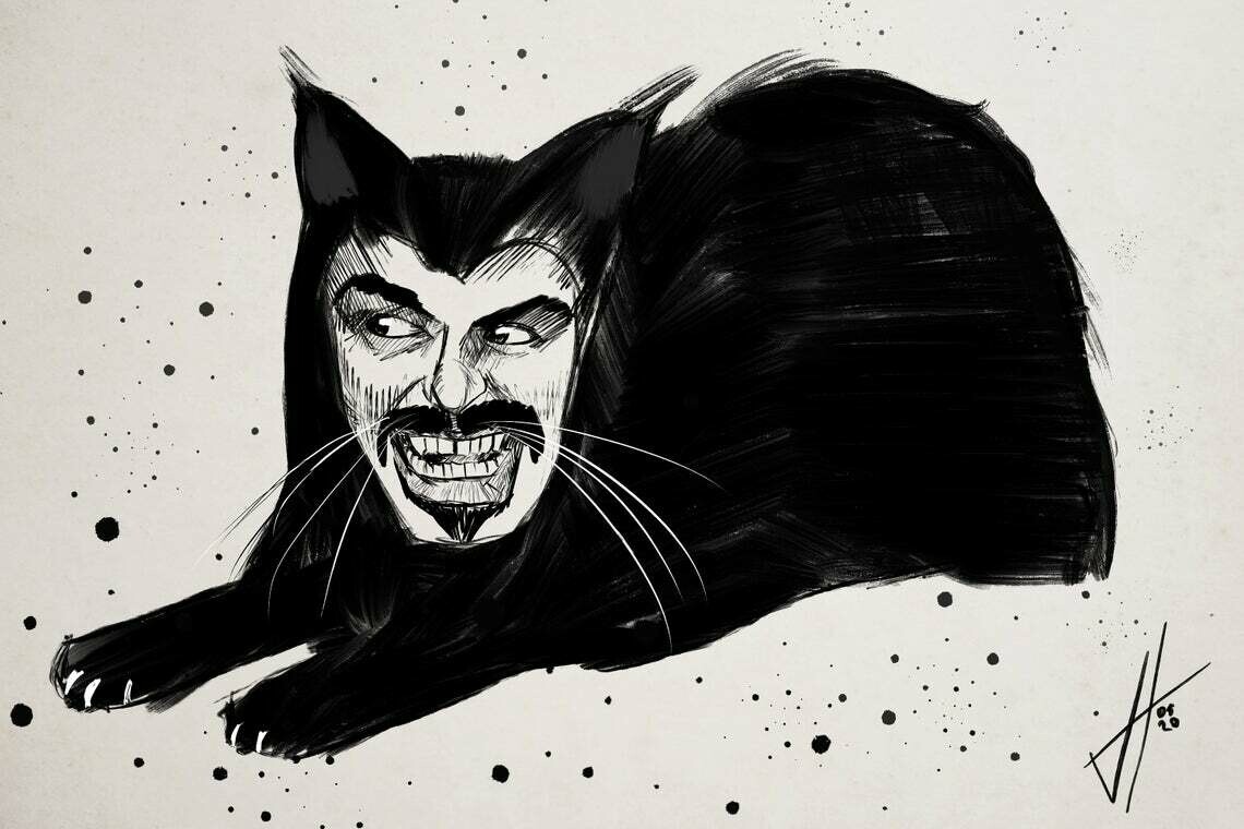 What We Do In the Shadows Vlad Cat Art Print What We Do In the Shadows Vlad Cat Art Print