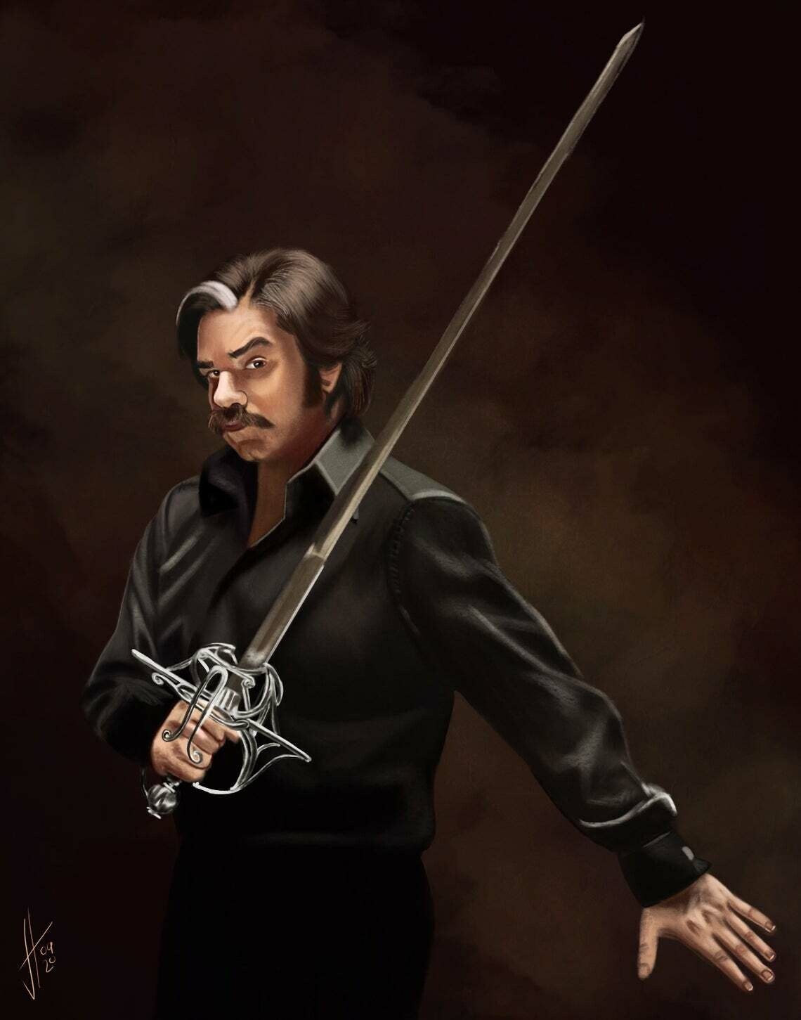 Toast of London Steven Toast Matt Berry art print Toast of London Steven Toast Matt Berry art print