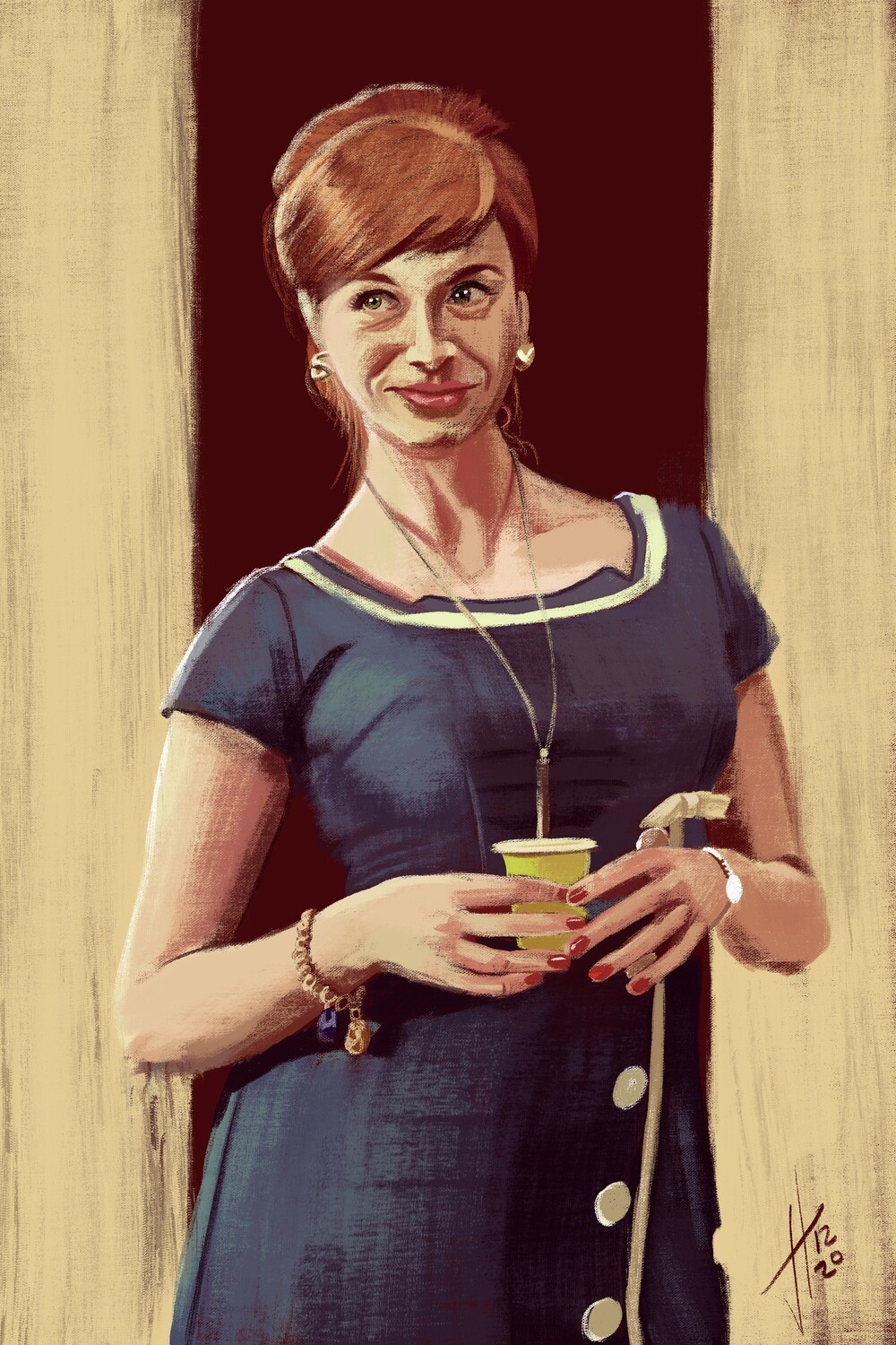 Mad Men Joan Art Print Mad Men Joan Art Print