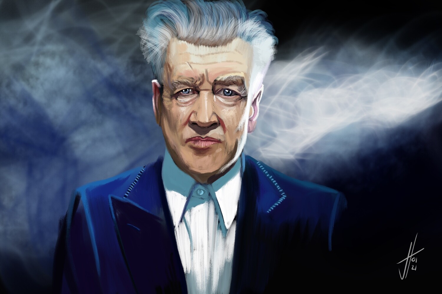 David Lynch Portrait Art Print David Lynch Portrait Art Print