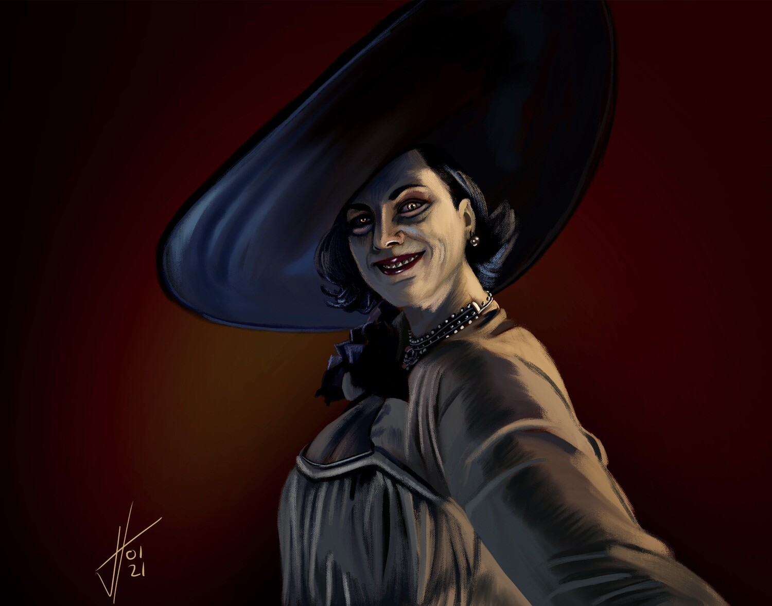 Resident Evil: The Village Lady Dimitrescu Print Resident Evil: The Village Lady Dimitrescu Print