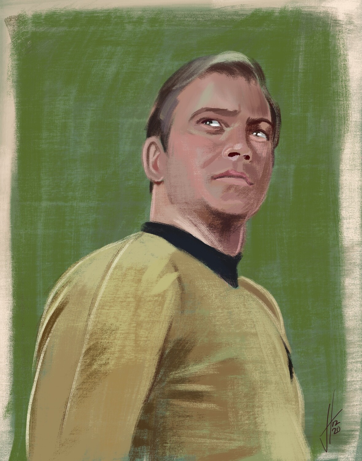 Star Trek Captain Kirk Print Star Trek Captain Kirk Print