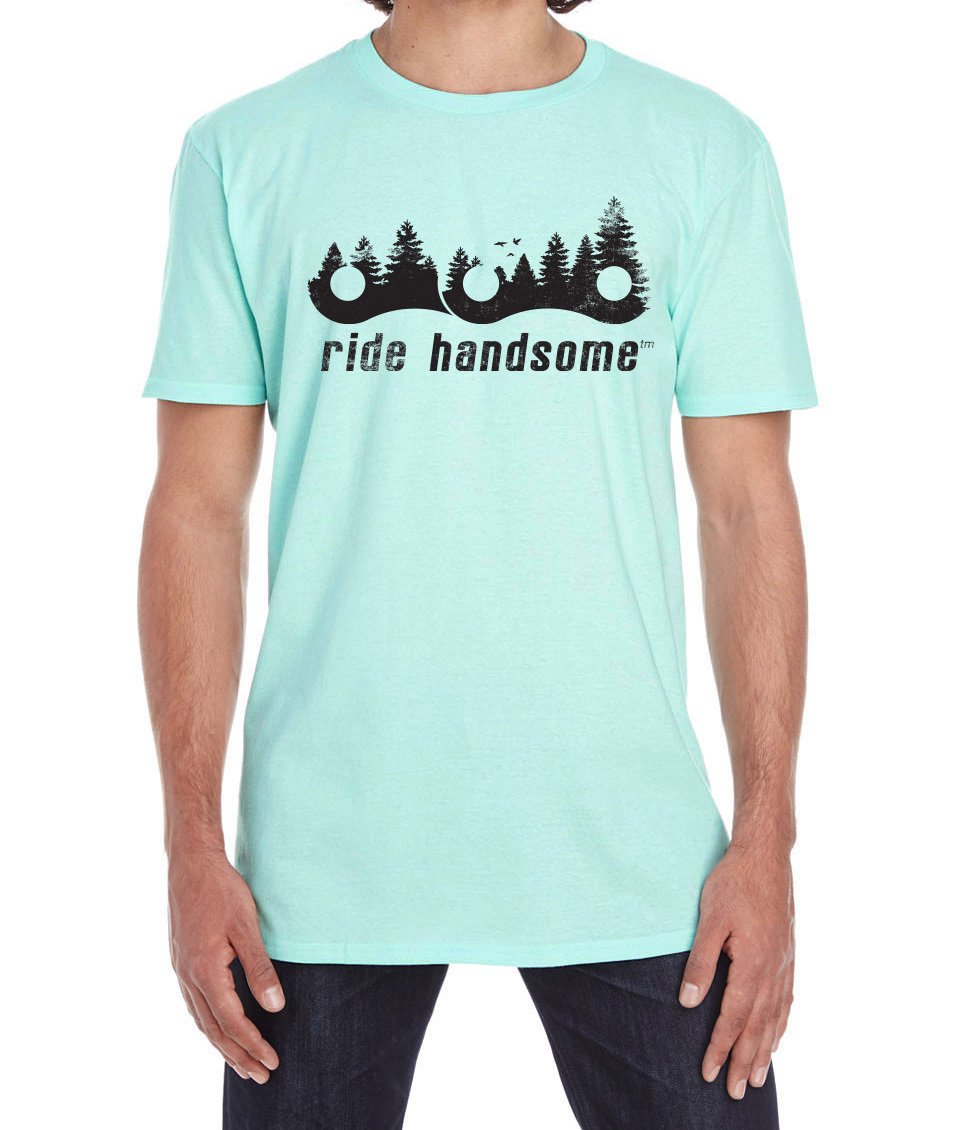 Ride Handsome Forest Tee - Ice Teal