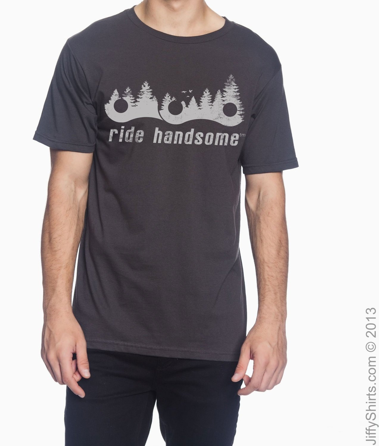 Ride Handsome Forest Tee - Smoke Grey
