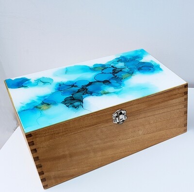 Decorative wooden storage box