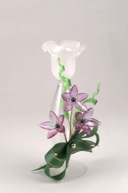 Single Floral Candlestick