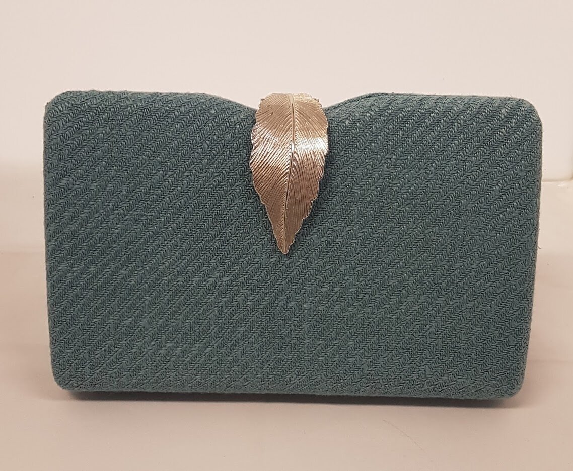 Leaf Closure Fabric Bag