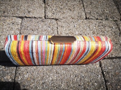Tammy Striped multicolored  clutch