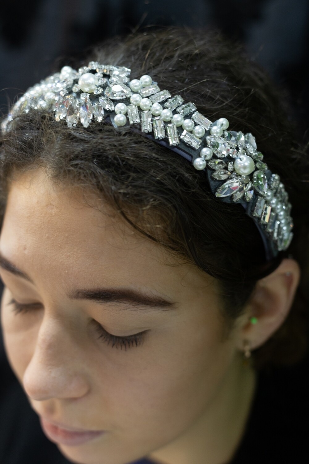 Shayla Pearl and Diamante Hairband