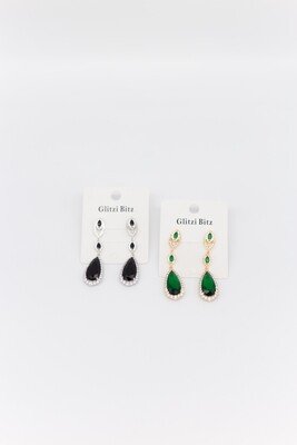 Diamante Drop Earring