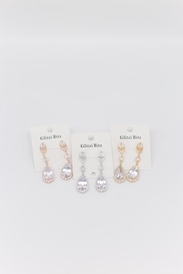 Diamante Teardrop Earrings