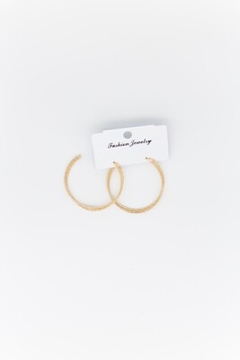 Vivienne Medium Gold Hoops