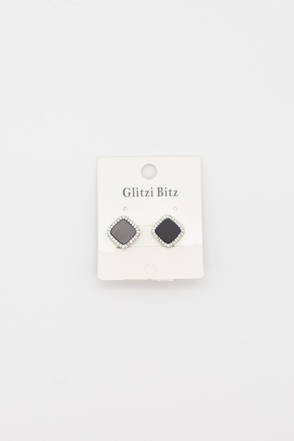 Cici Black Stone Stud Earring