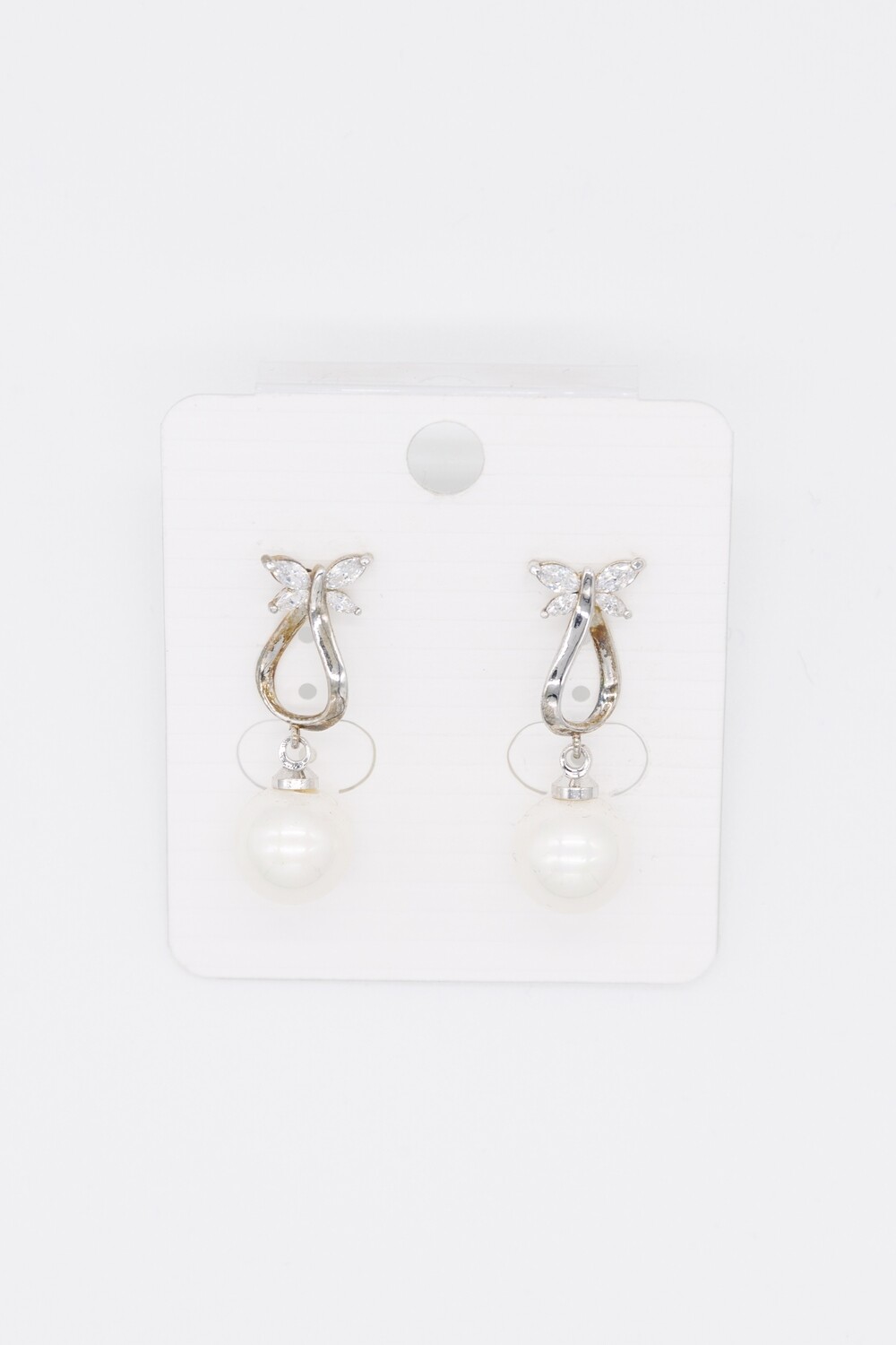 Tess Butterfly Drop Pearl Earring