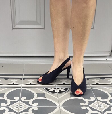sling back shoes mid heel