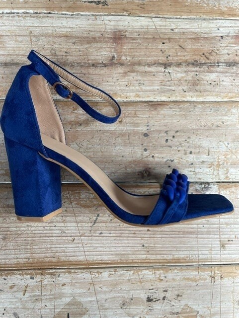 Block Heel - Royal Blue