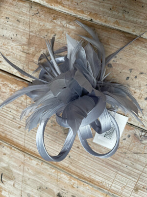 Camile Silver Small Fascinator