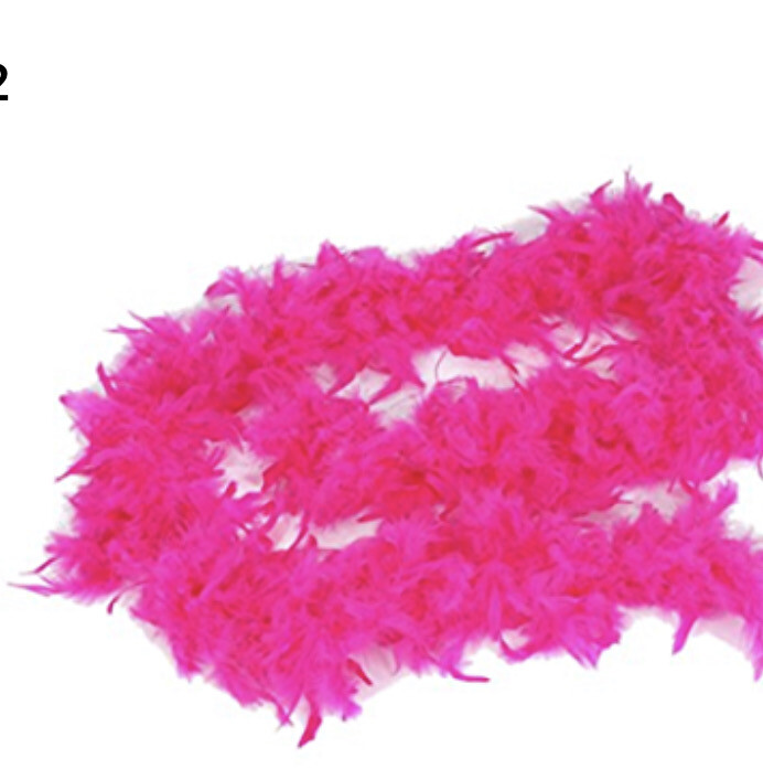 Feather Boa Fushia