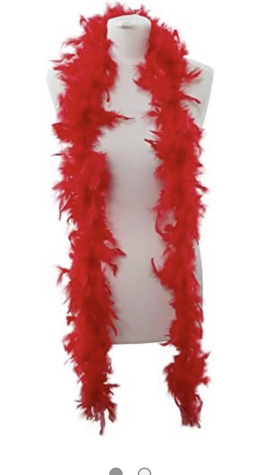 Feather Boa Red