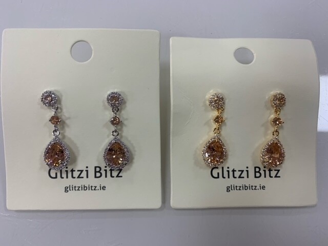 Medium Drop Pink Earrings