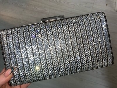 Ellie Baguette Diamanté Bag