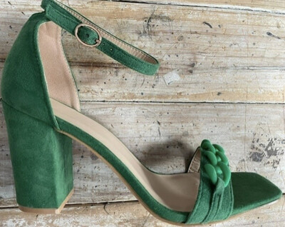 Block Heel - Green