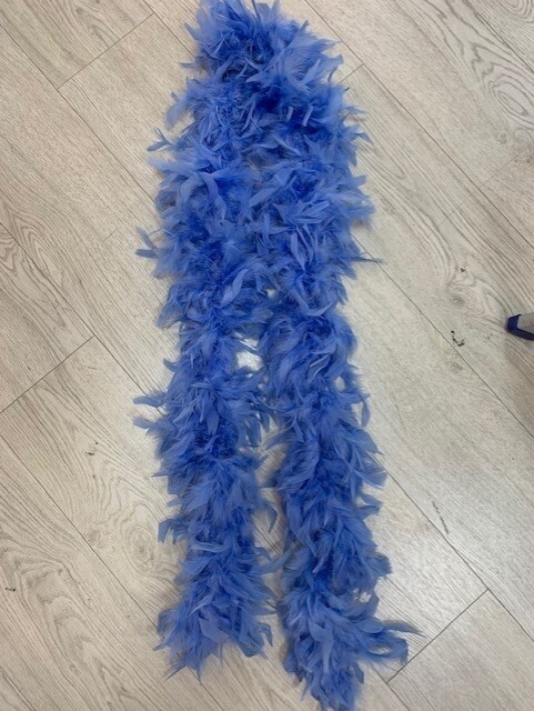 Blue Feather Boa