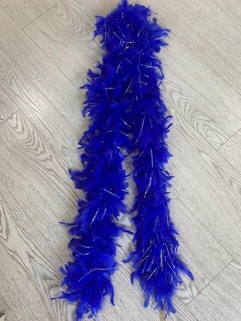 Dark Blue Feather Boa