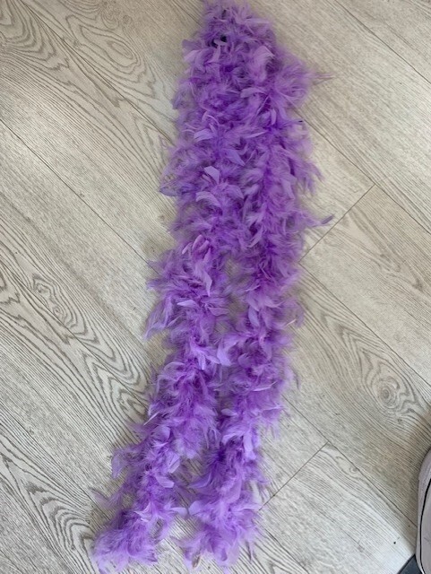 Purple Feather Boa