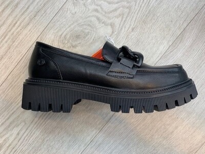 Refresh Black Leather  Loafer