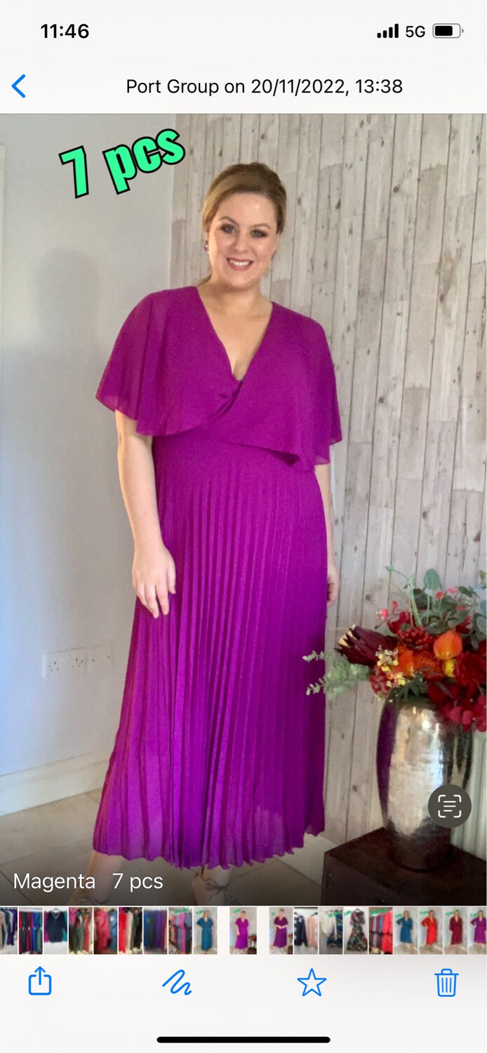 Rosie Cape Chiffon Dress Xxl