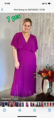 Rosie Cape Chiffon Dress Xxl