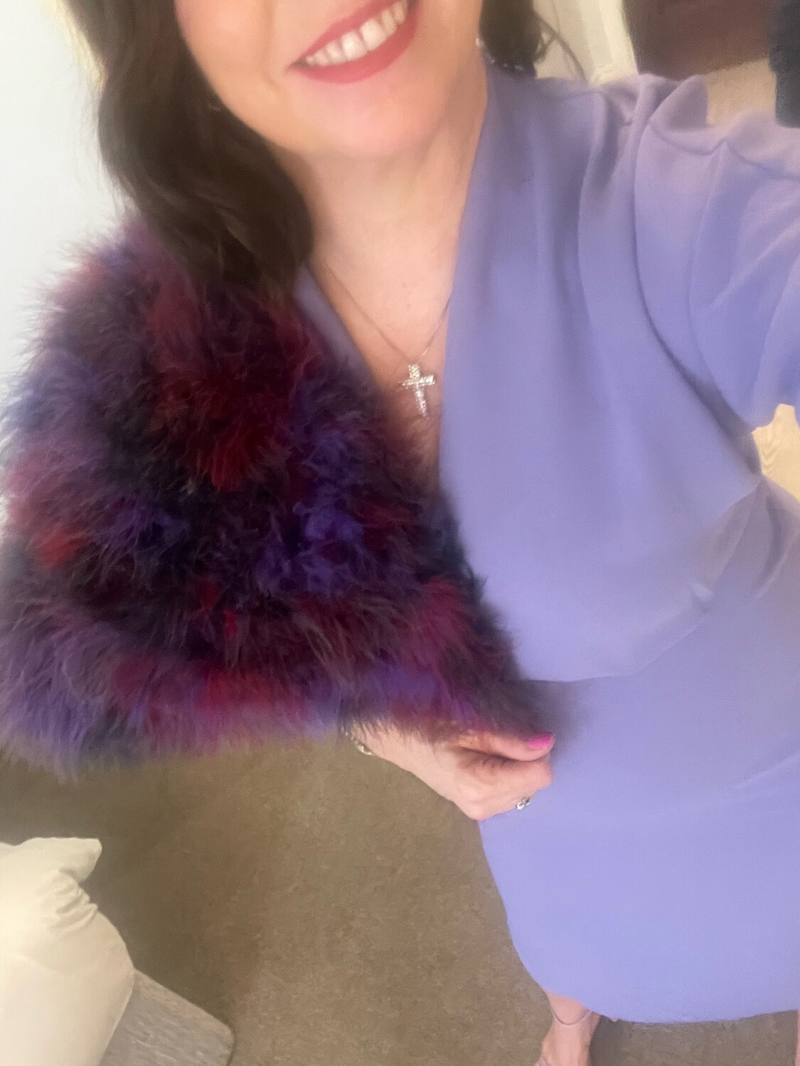 Winnie Ostrich Fur