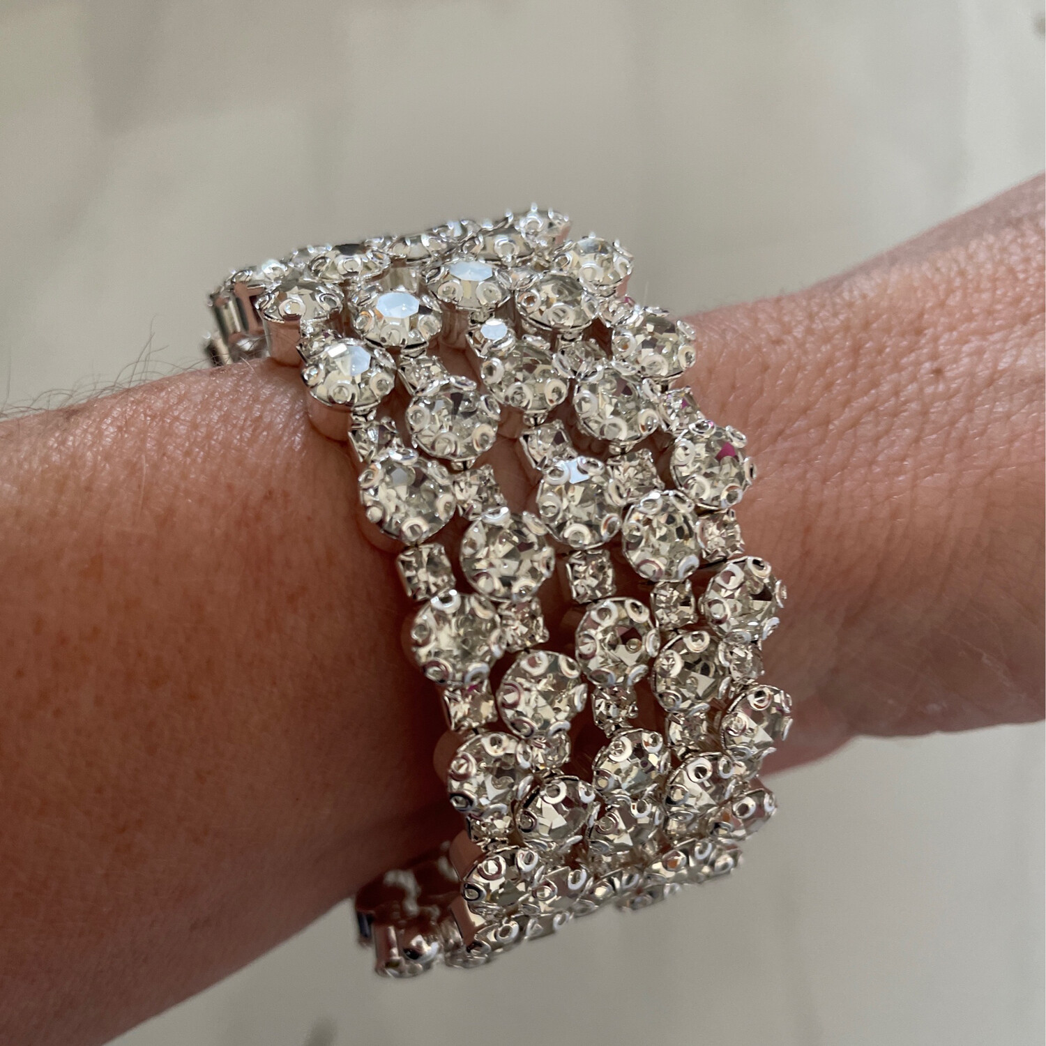 Maria 5 Tier Diamanté Bangle