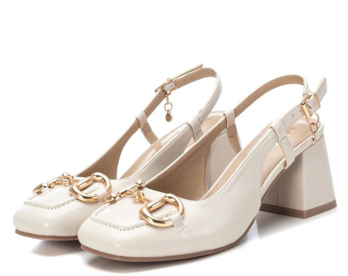 Chichi Nude Mid Block Heel