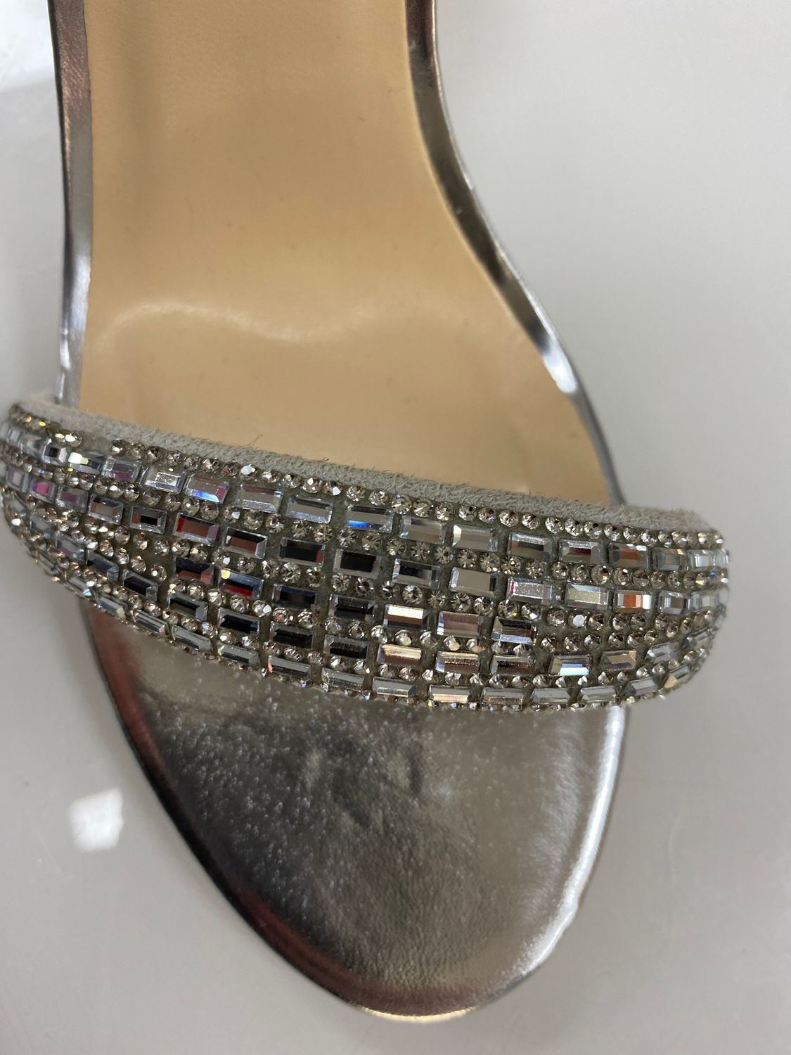 Zara Silver Block Heel