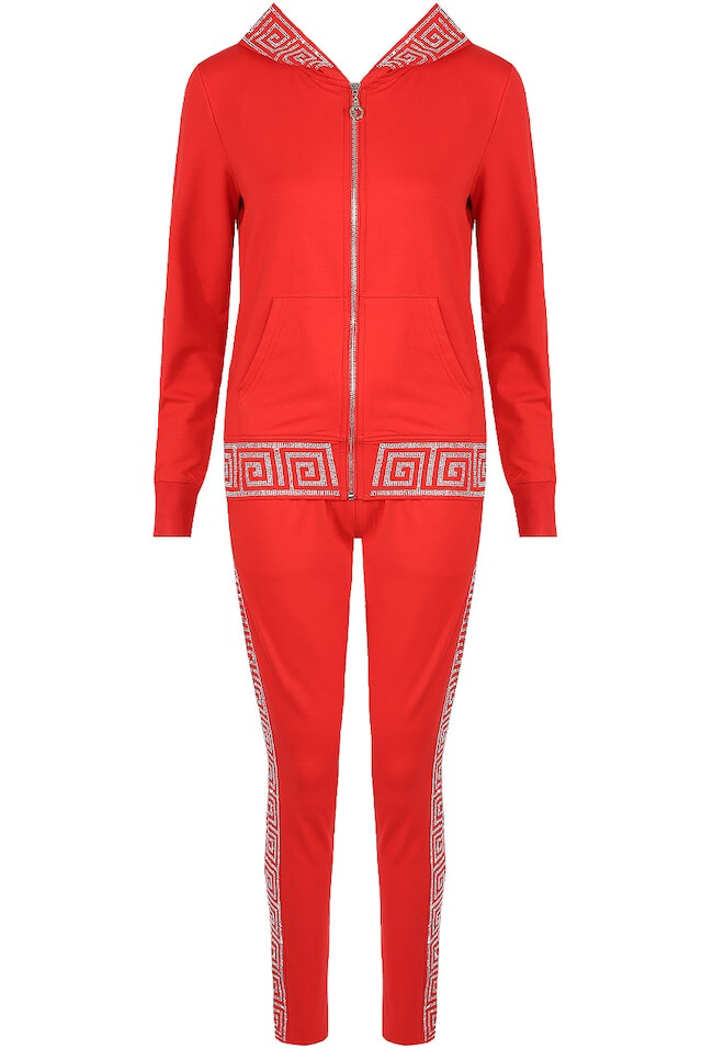glitter key print 2 piece tracksuit with cuffed ankles. (as seen on katie price)