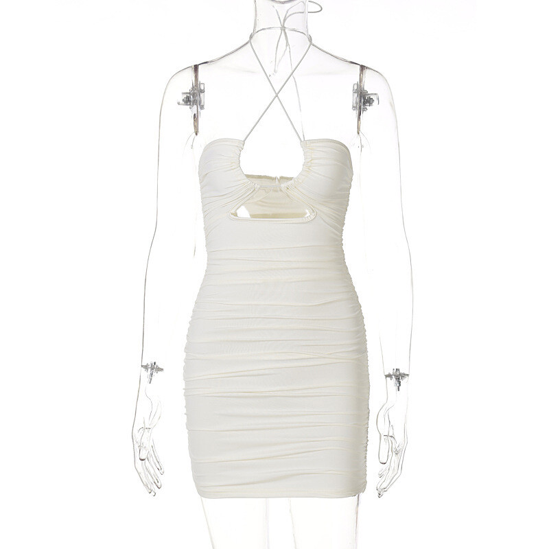 Strappy halter dress 