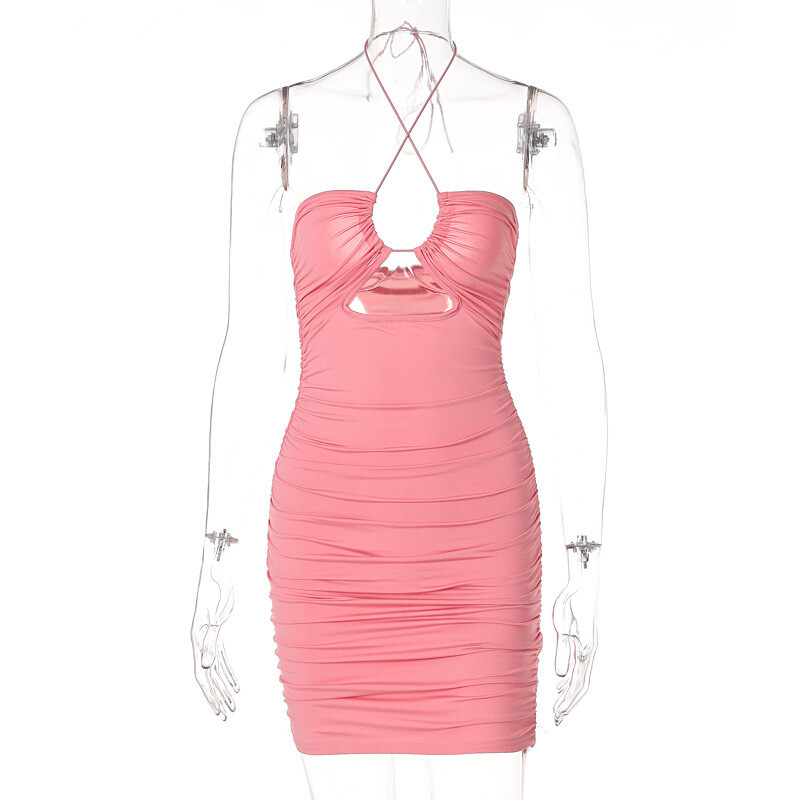 Strappy halter dress 