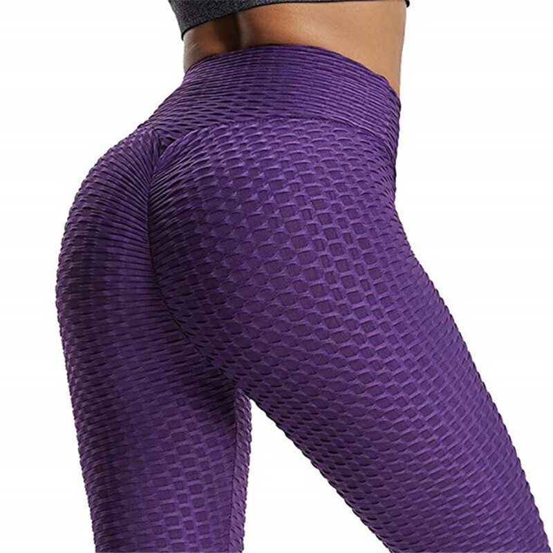  Yoga Fitness pants high elastic honey comb Yoga Pants