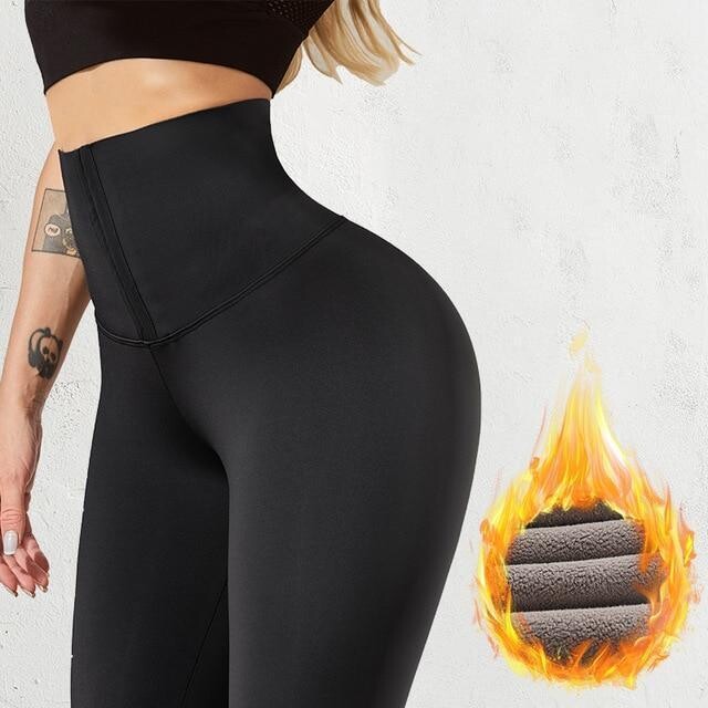 high waist shaping fitness pants stretch sauna pants