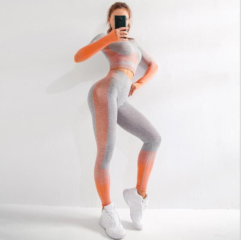 High Elasticity Seamless Sports Yoga Clothing Set