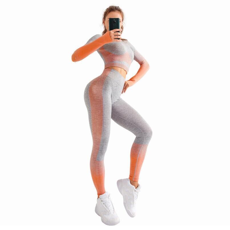 High Elasticity Seamless Sports Yoga Clothing Set