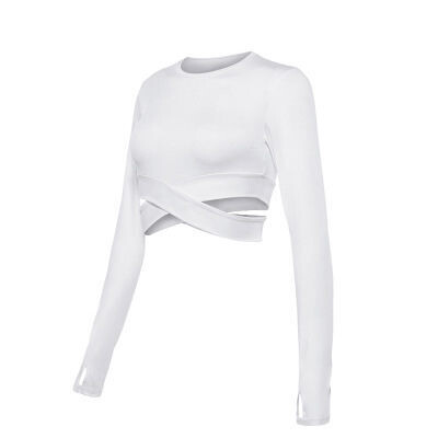  big V neck leisure breathable running sports long sleeves , Color: Write