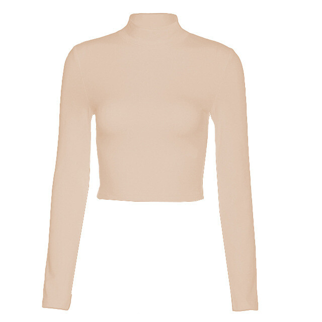 Long Sleeve Sexy Backless Strap Slim Top