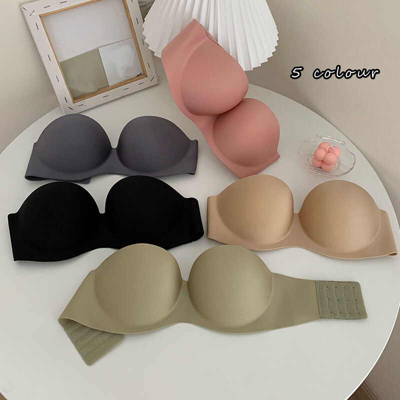 Non slip Strapless invisible bra comfortable underwear
