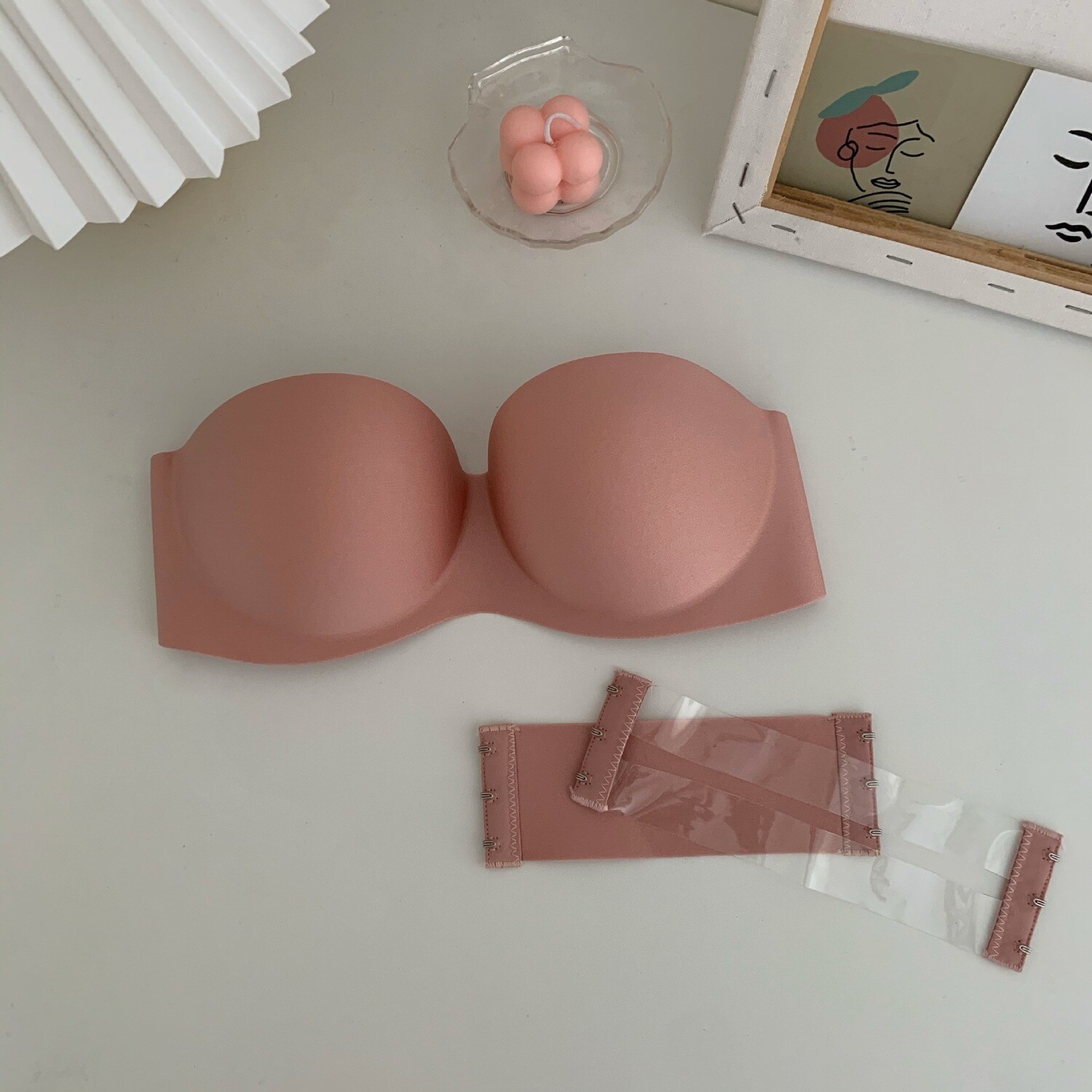 Non slip Strapless invisible bra comfortable underwear