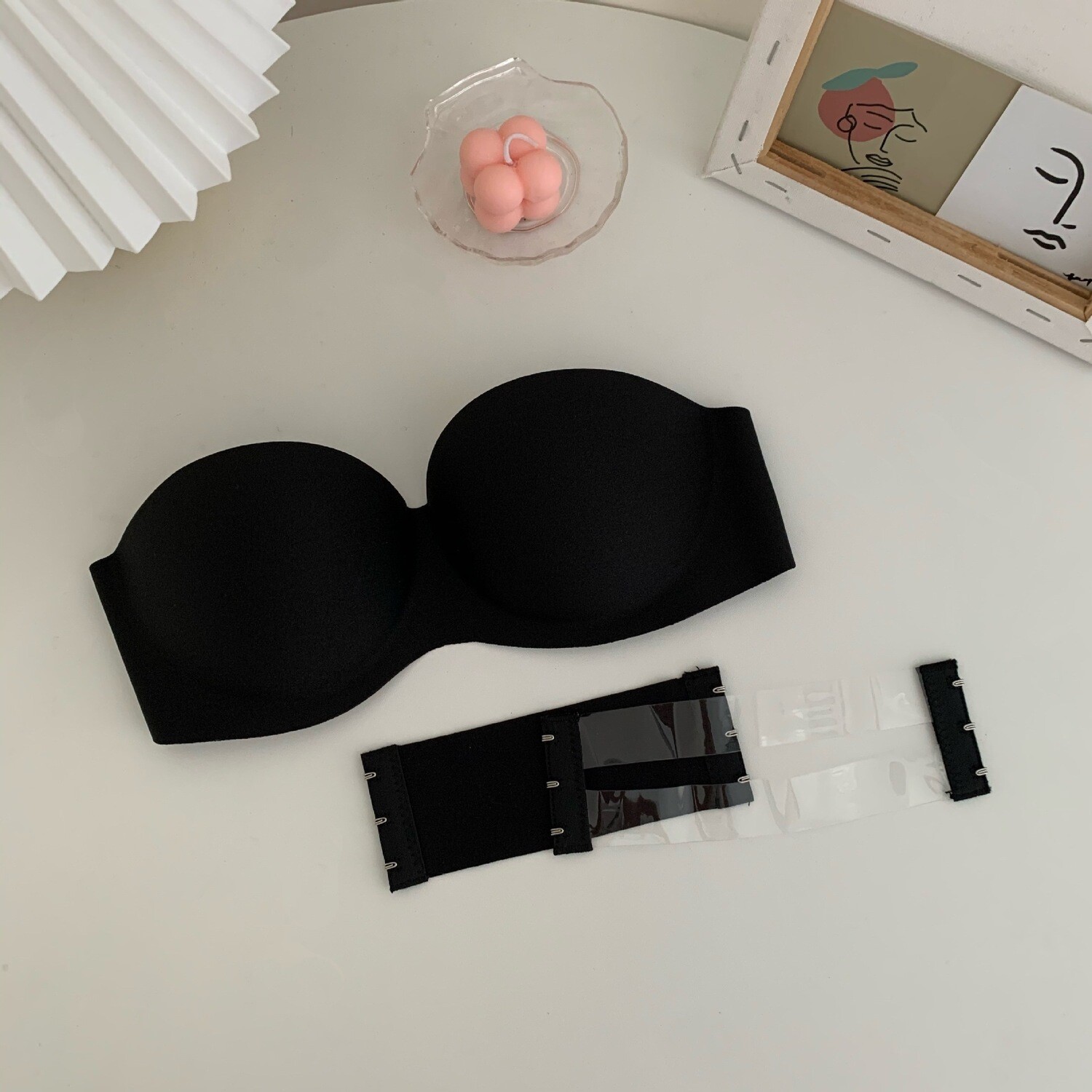 Non slip Strapless invisible bra comfortable underwear