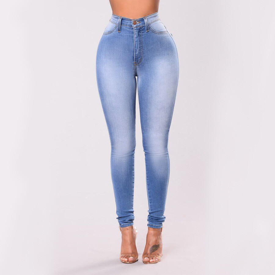 Gradient Fashion Denim jeans High Waist Stretch Slim