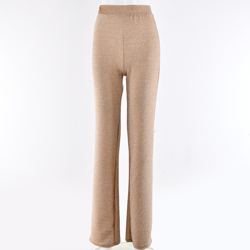 Hipster flared shimmer glitter pants